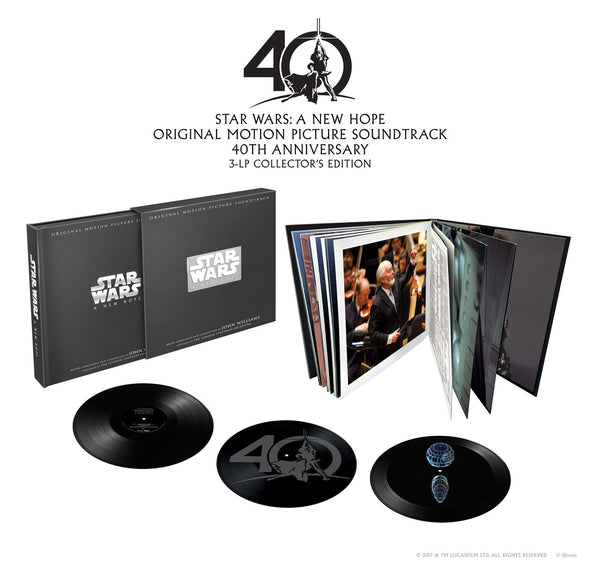 John Williams, The London Symphony Orchestra ‎– Star Wars: A New Hope - New 3 LP Record Box Set 2017 Walt Disney USA 180 gram Vinyl, Book - Soundtrack - Shuga Records