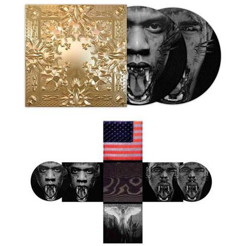 Jay Z & Kanye West – Watch The Throne - New 2 LP Record 2012 Roc-A-Fella Gold Embossed Cover Picture Disc Vinyl & Poster - Hip Hop
