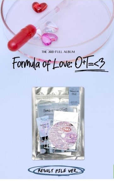 Twice – FORMULA OF LOVE: O+T=<3 (RESULT FILE VER.) - New 2021 JYP Entertainment South Korea CD, Booklet, Photocard, Twind Photo & Poster - K-pop - Shuga Records