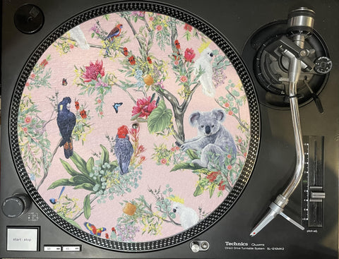 Limited Edition Vinyl Record Slipmat - Pink Koala - Slip Mat