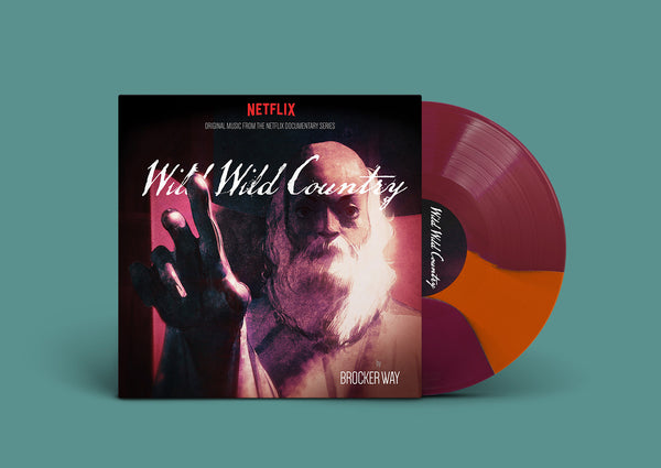 Brocker Way - Wild Wild Country - New LP 2018 Western USA Maroon with Orange Striped Vinyl - Soundtrack / Netflix - Shuga Records